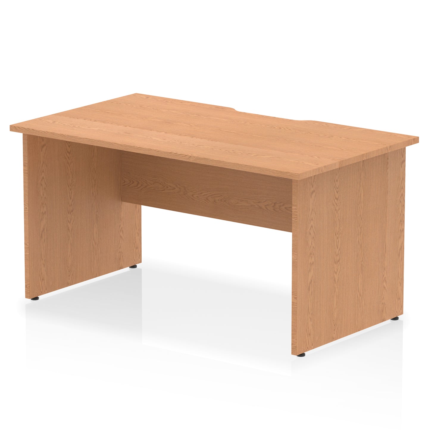 Impulse Scalloped Edge Straight Desk Panel End Leg - 1400mm - Multiple Colour Options