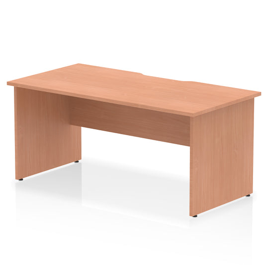 Impulse Scalloped Edge Straight Desk Panel End Leg - 1600mm - Multiple Colour Options