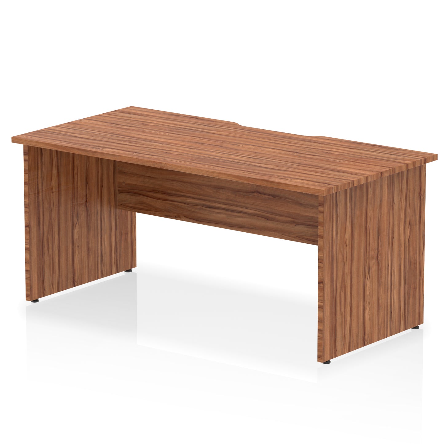 Impulse Scalloped Edge Straight Desk Panel End Leg - 1600mm - Multiple Colour Options