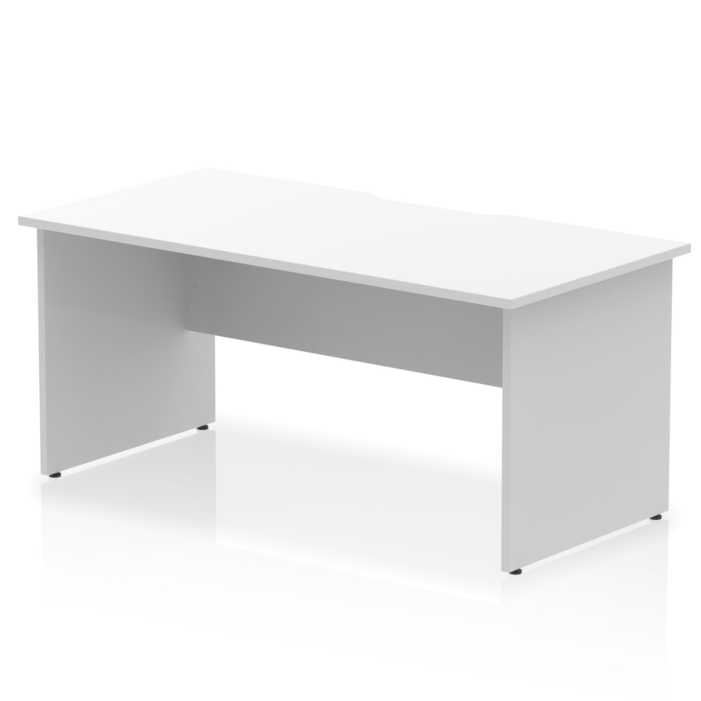 Impulse Scalloped Edge Straight Desk Panel End Leg - 1600mm - Multiple Colour Options