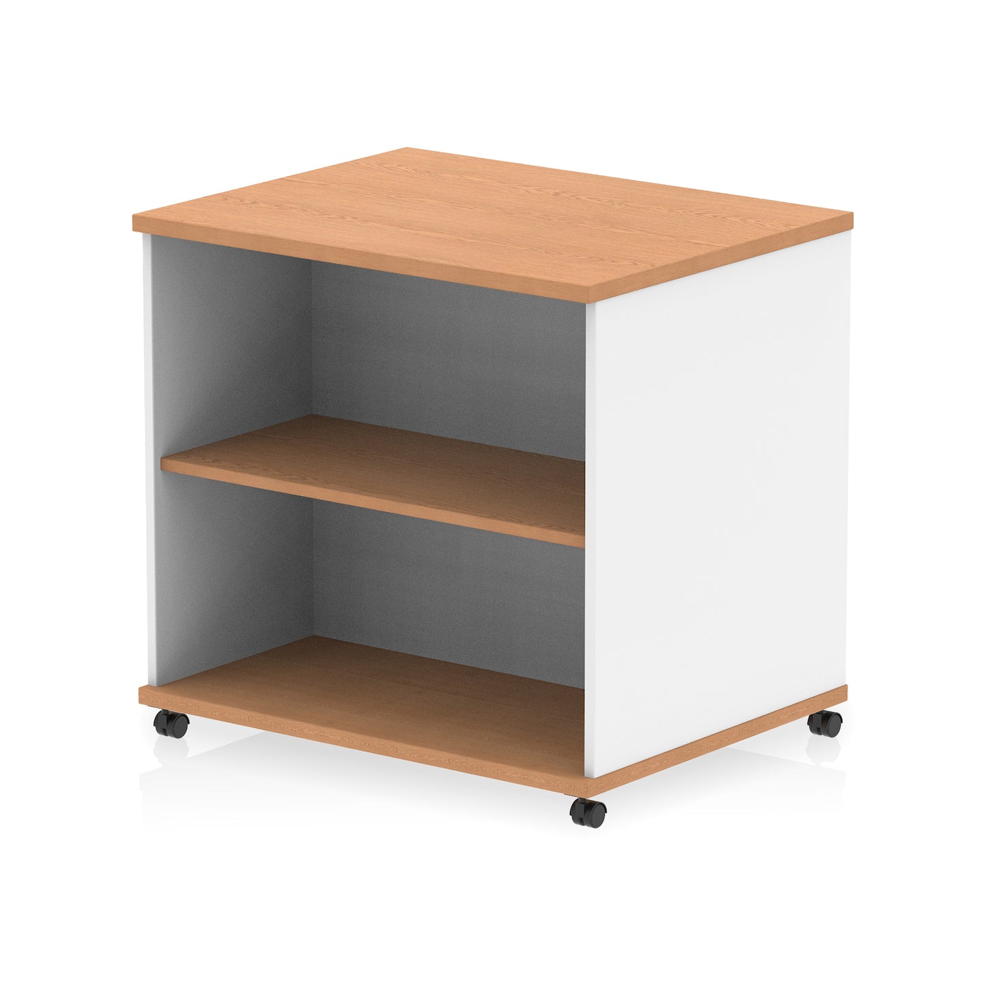 Impulse Mobile Bookcase on Wheels - 800mm - Available in Thirteen Colour Options