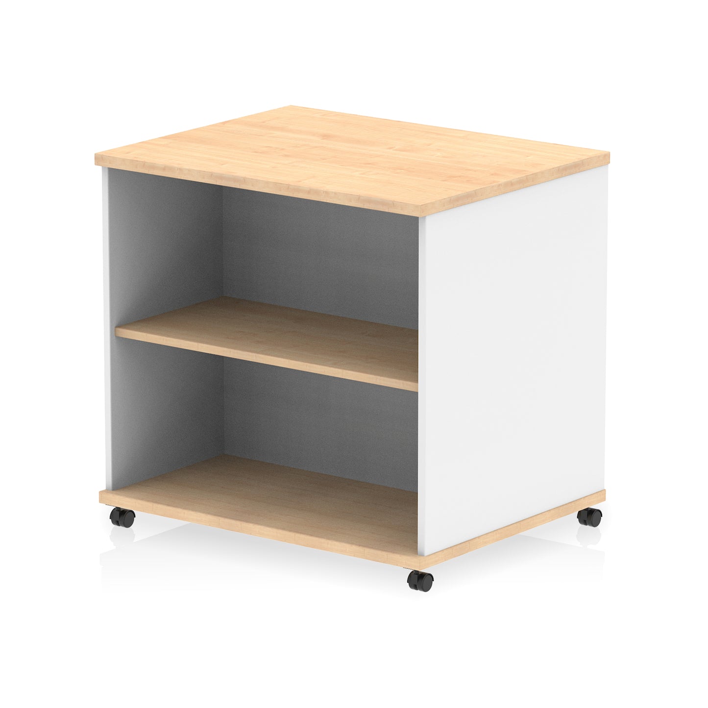 Impulse Mobile Bookcase on Wheels - 800mm - Available in Thirteen Colour Options