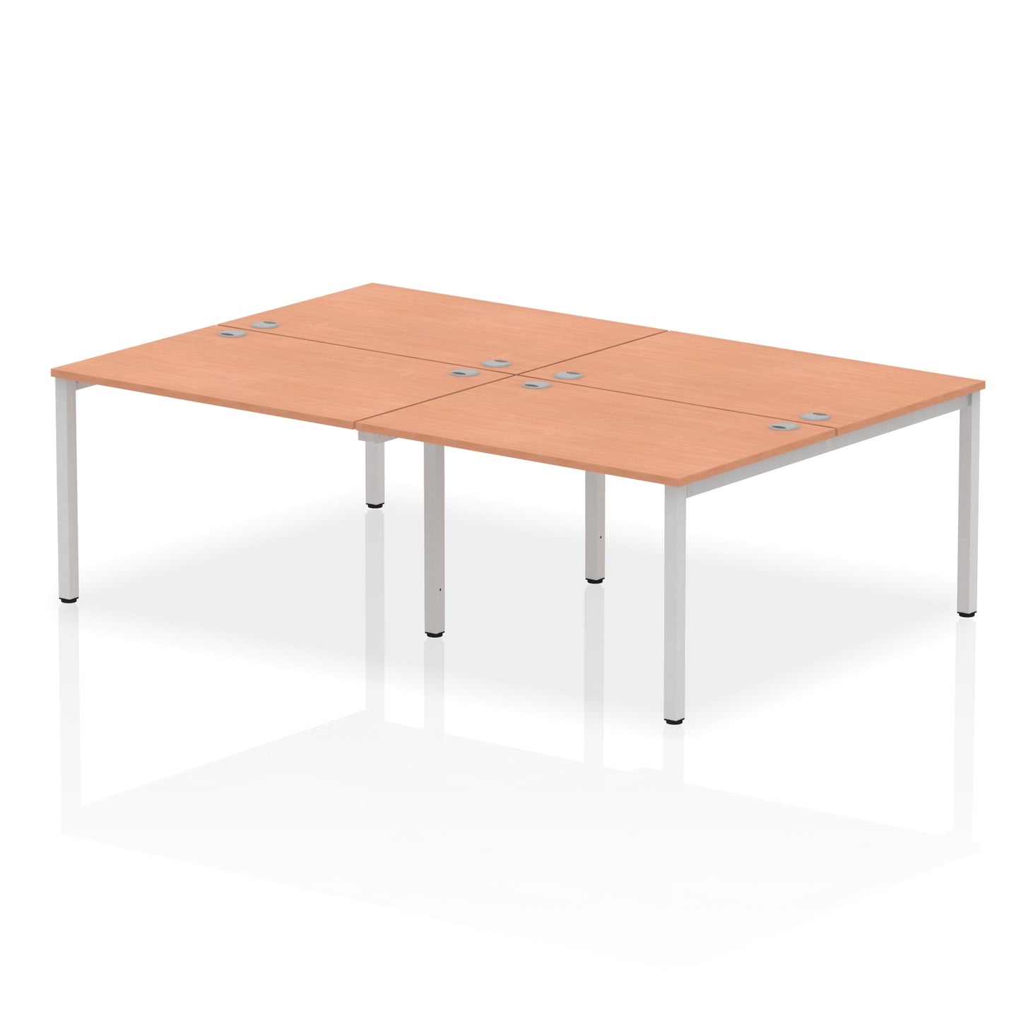 Impulse B2B Bench Desk - 4 Person - 2400mm, 2800mm, 3200mm, 3600mm - Multiple Colour Options