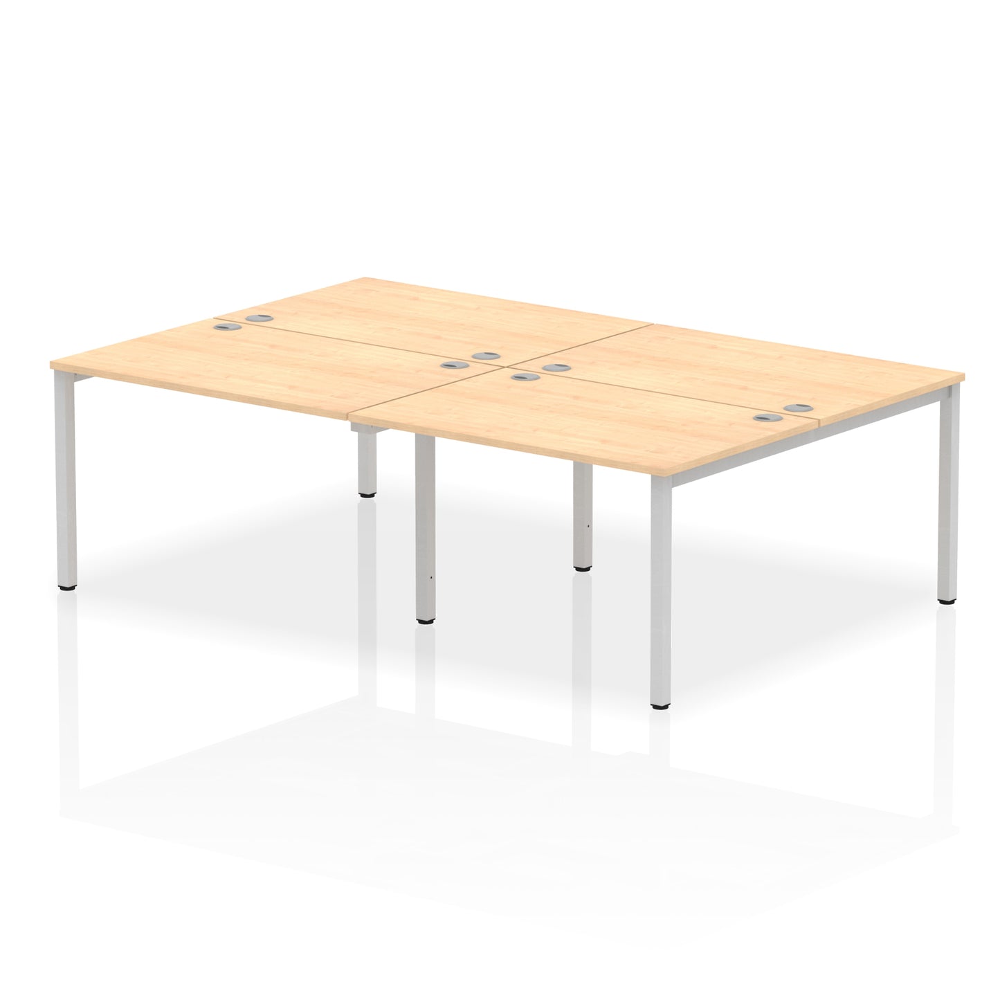 Impulse B2B Bench Desk - 4 Person - 2400mm, 2800mm, 3200mm, 3600mm - Multiple Colour Options