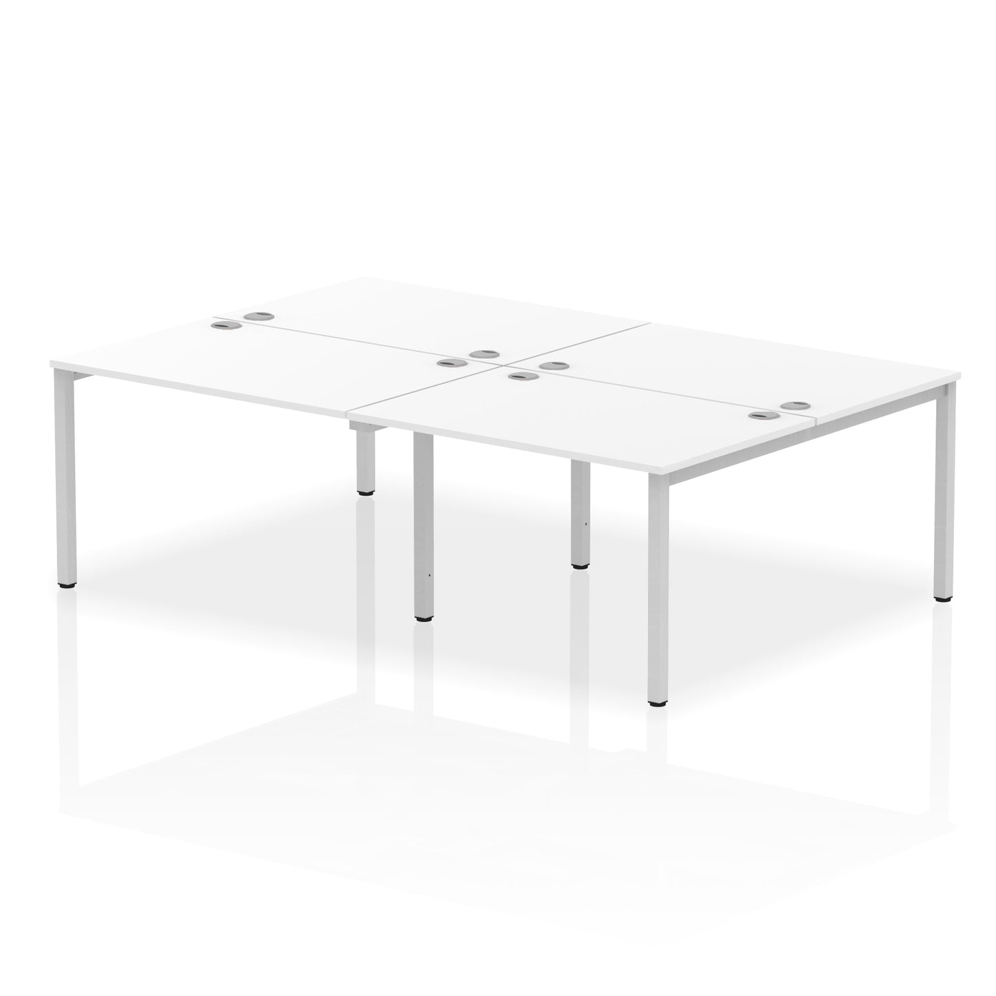 Impulse B2B Bench Desk - 4 Person - 2400mm, 2800mm, 3200mm, 3600mm - Multiple Colour Options