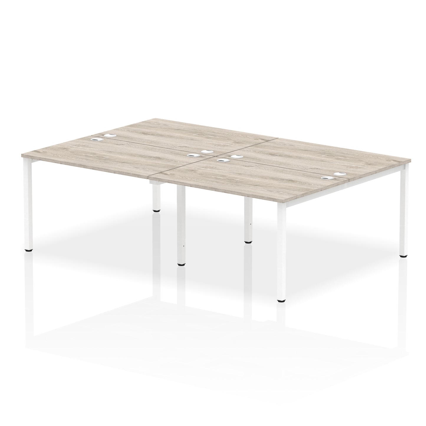 Impulse B2B Bench Desk - 4 Person - 2400mm, 2800mm, 3200mm, 3600mm - Multiple Colour Options