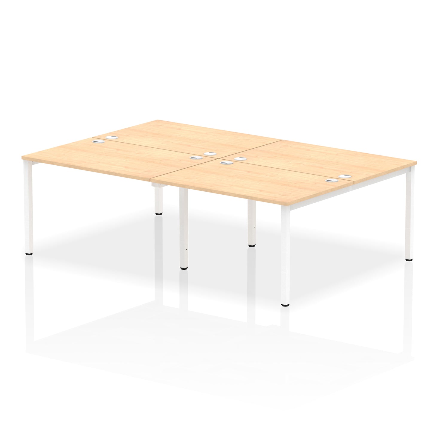 Impulse B2B Bench Desk - 4 Person - 2400mm, 2800mm, 3200mm, 3600mm - Multiple Colour Options
