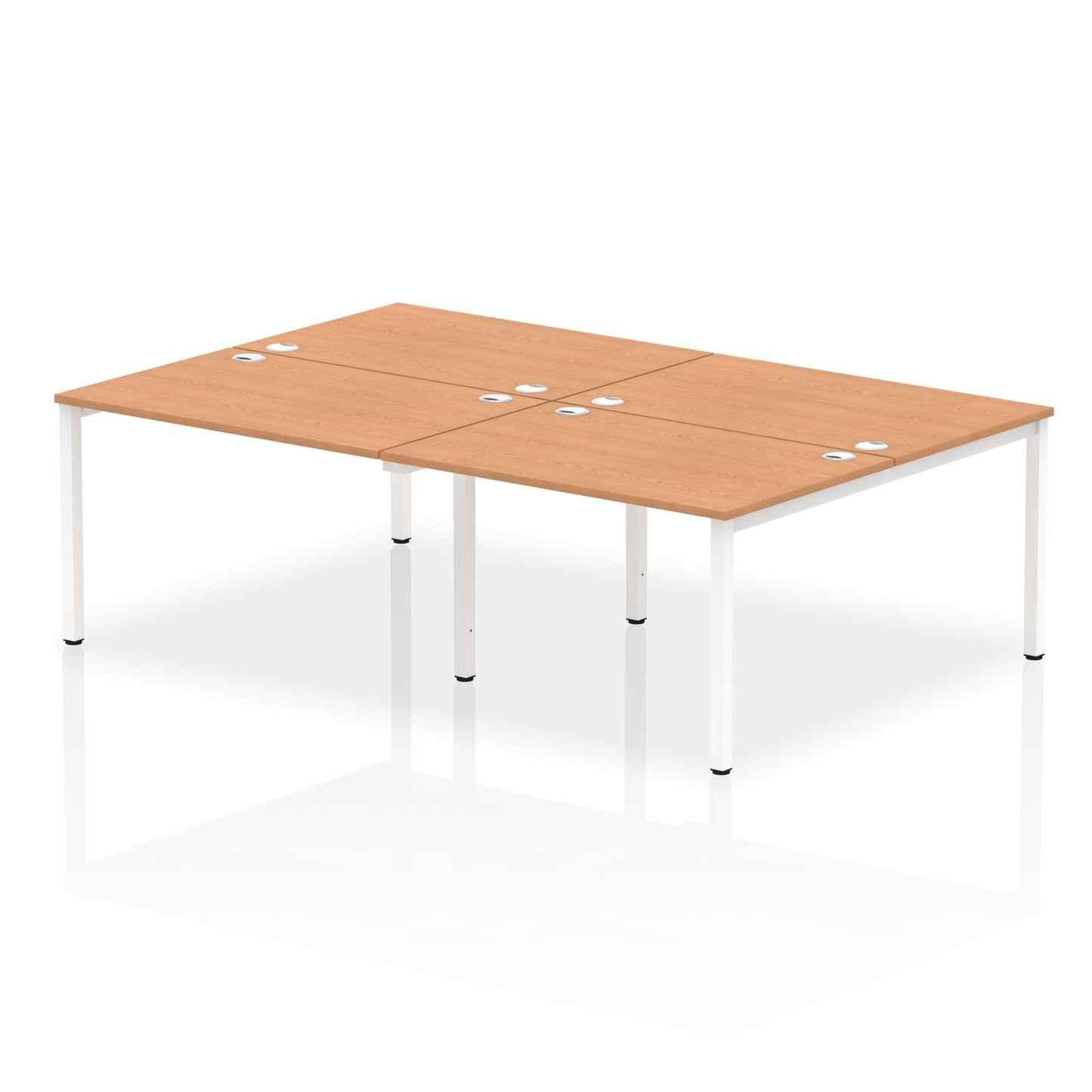 Impulse B2B Bench Desk - 4 Person - 2400mm, 2800mm, 3200mm, 3600mm - Multiple Colour Options