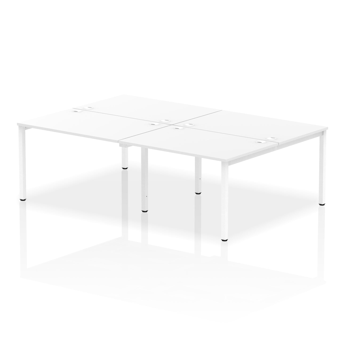 Impulse B2B Bench Desk - 4 Person - 2400mm, 2800mm, 3200mm, 3600mm - Multiple Colour Options