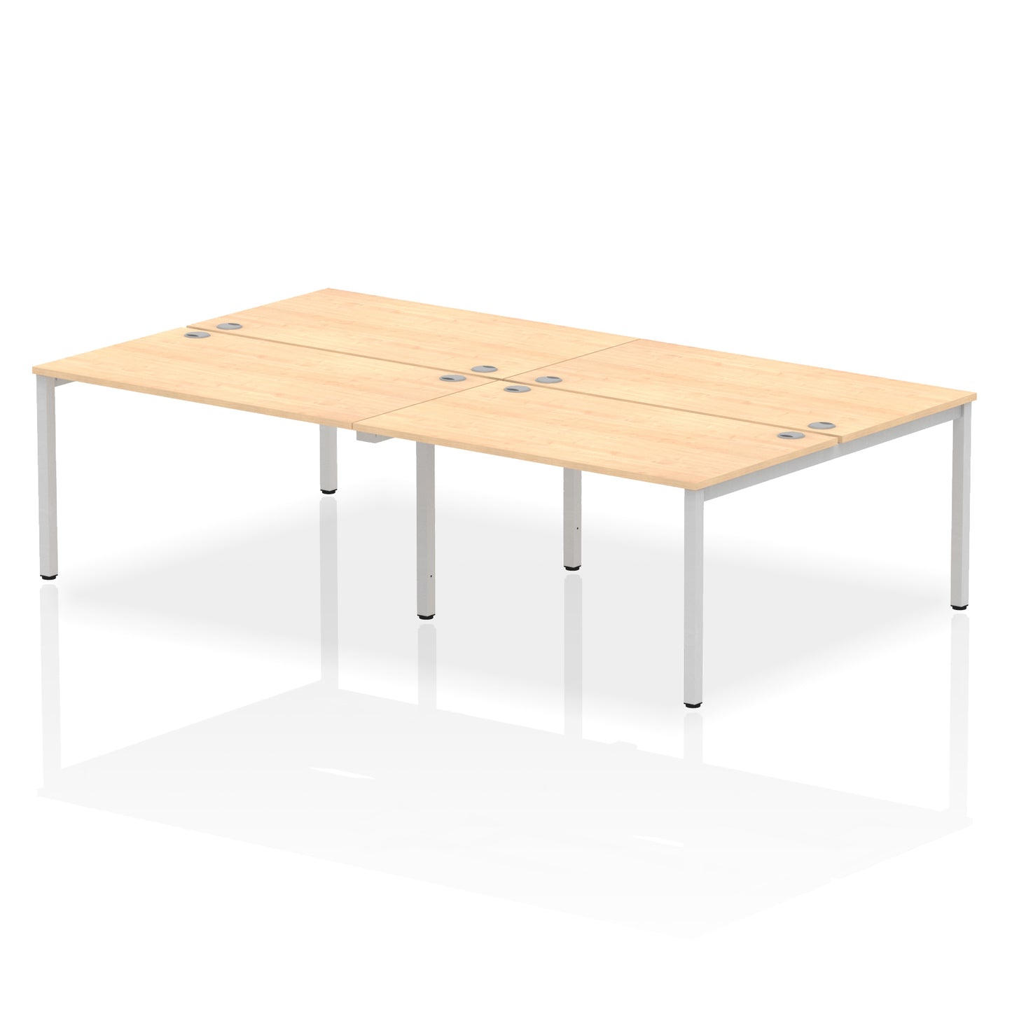 Impulse B2B Bench Desk - 4 Person - 2400mm, 2800mm, 3200mm, 3600mm - Multiple Colour Options