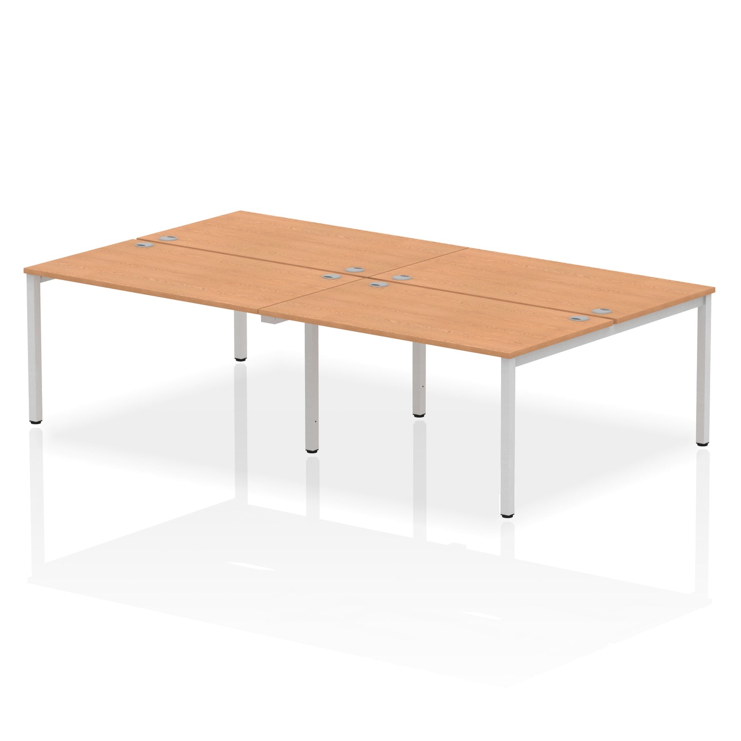 Impulse B2B Bench Desk - 4 Person - 2400mm, 2800mm, 3200mm, 3600mm - Multiple Colour Options