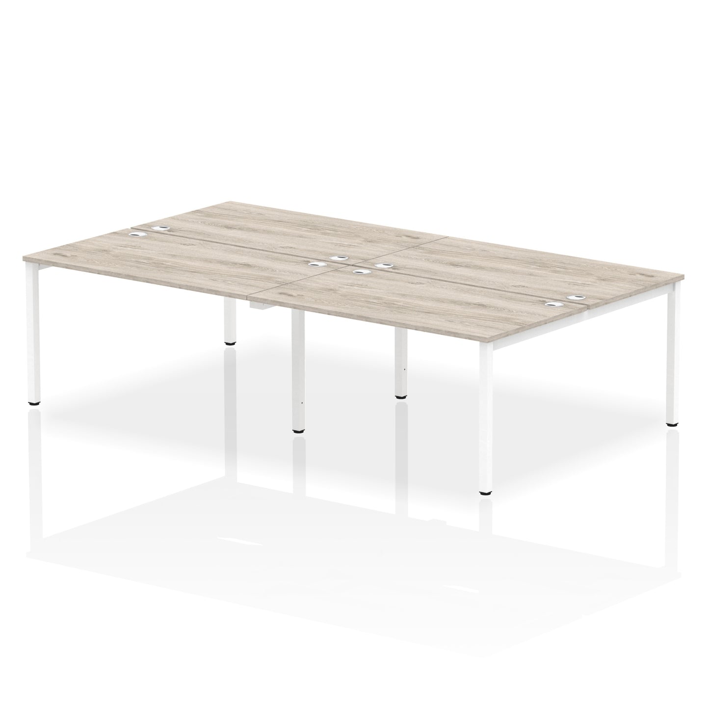 Impulse B2B Bench Desk - 4 Person - 2400mm, 2800mm, 3200mm, 3600mm - Multiple Colour Options