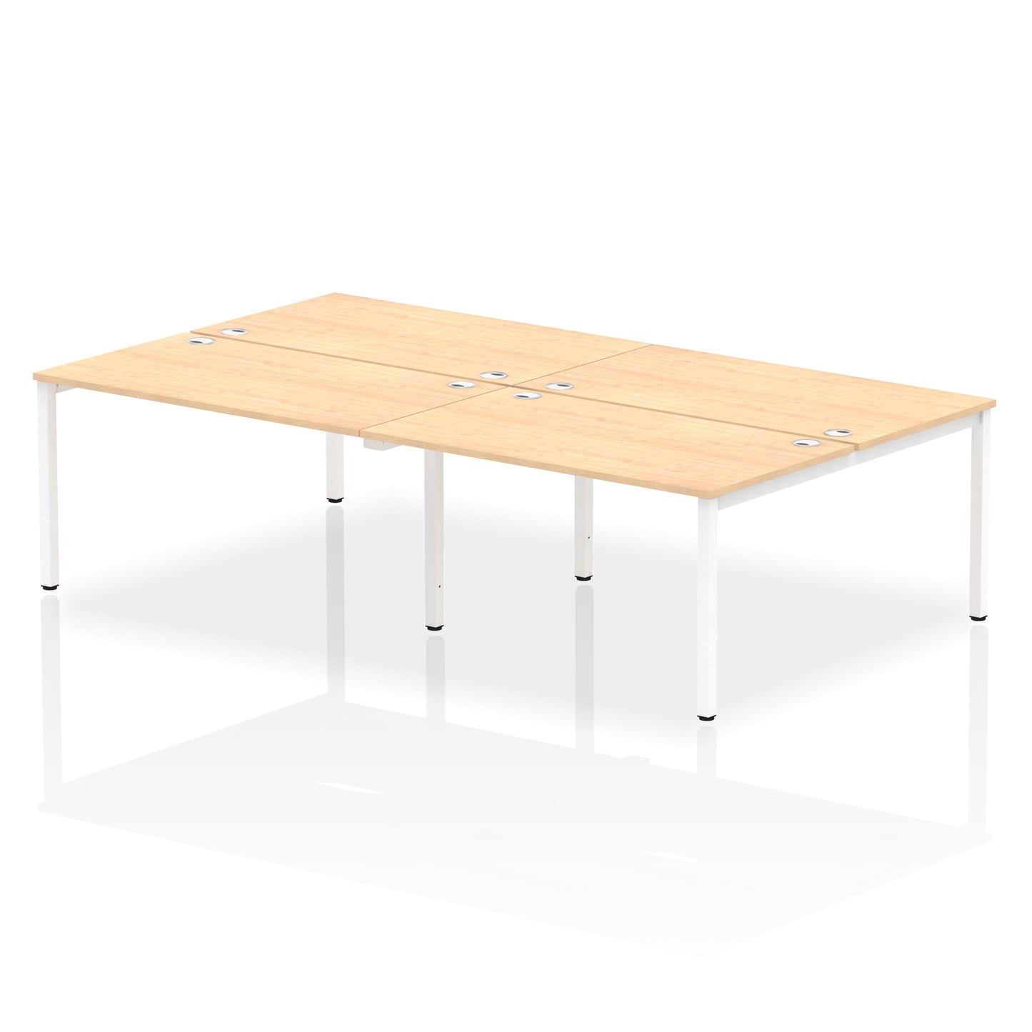 Impulse B2B Bench Desk - 4 Person - 2400mm, 2800mm, 3200mm, 3600mm - Multiple Colour Options