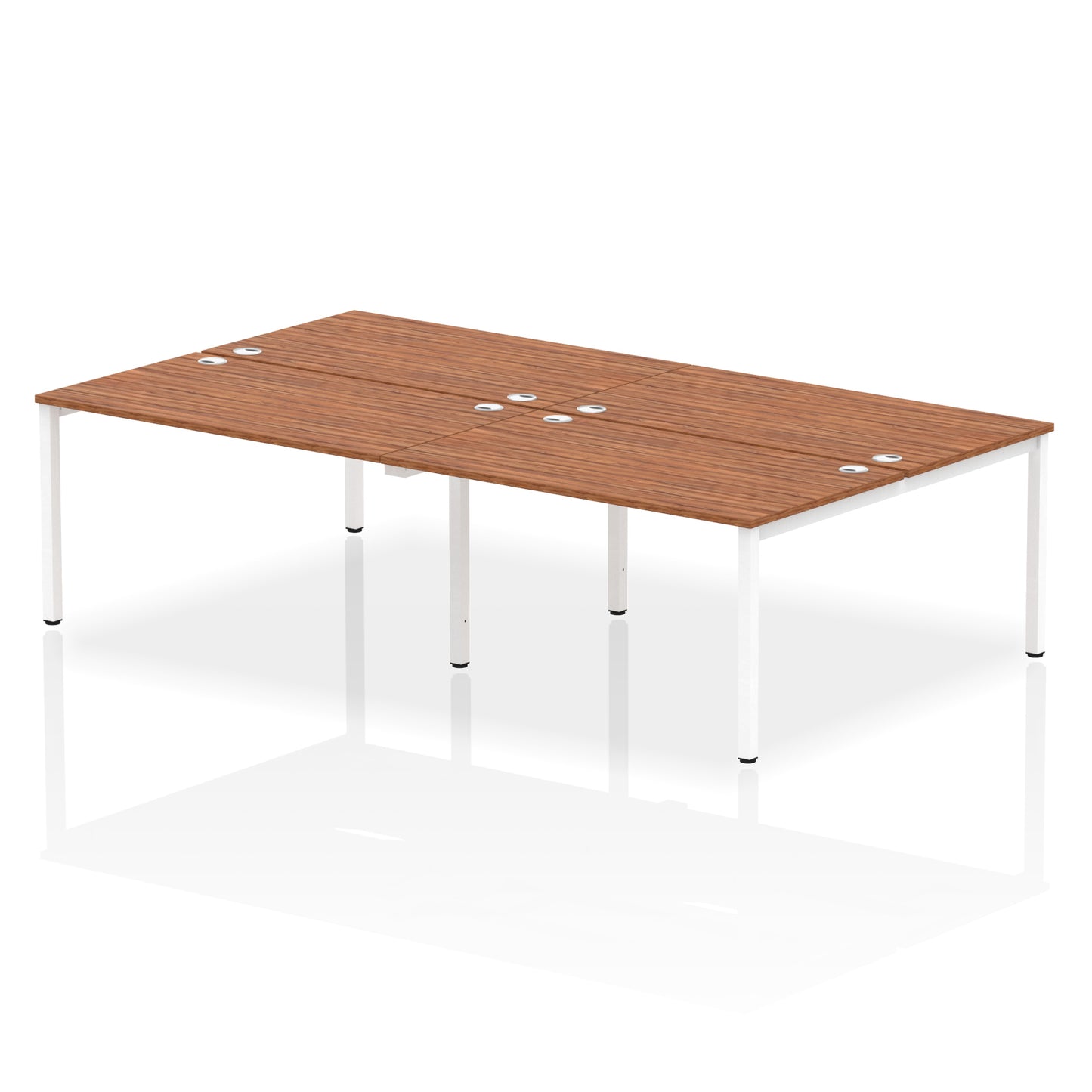 Impulse B2B Bench Desk - 4 Person - 2400mm, 2800mm, 3200mm, 3600mm - Multiple Colour Options