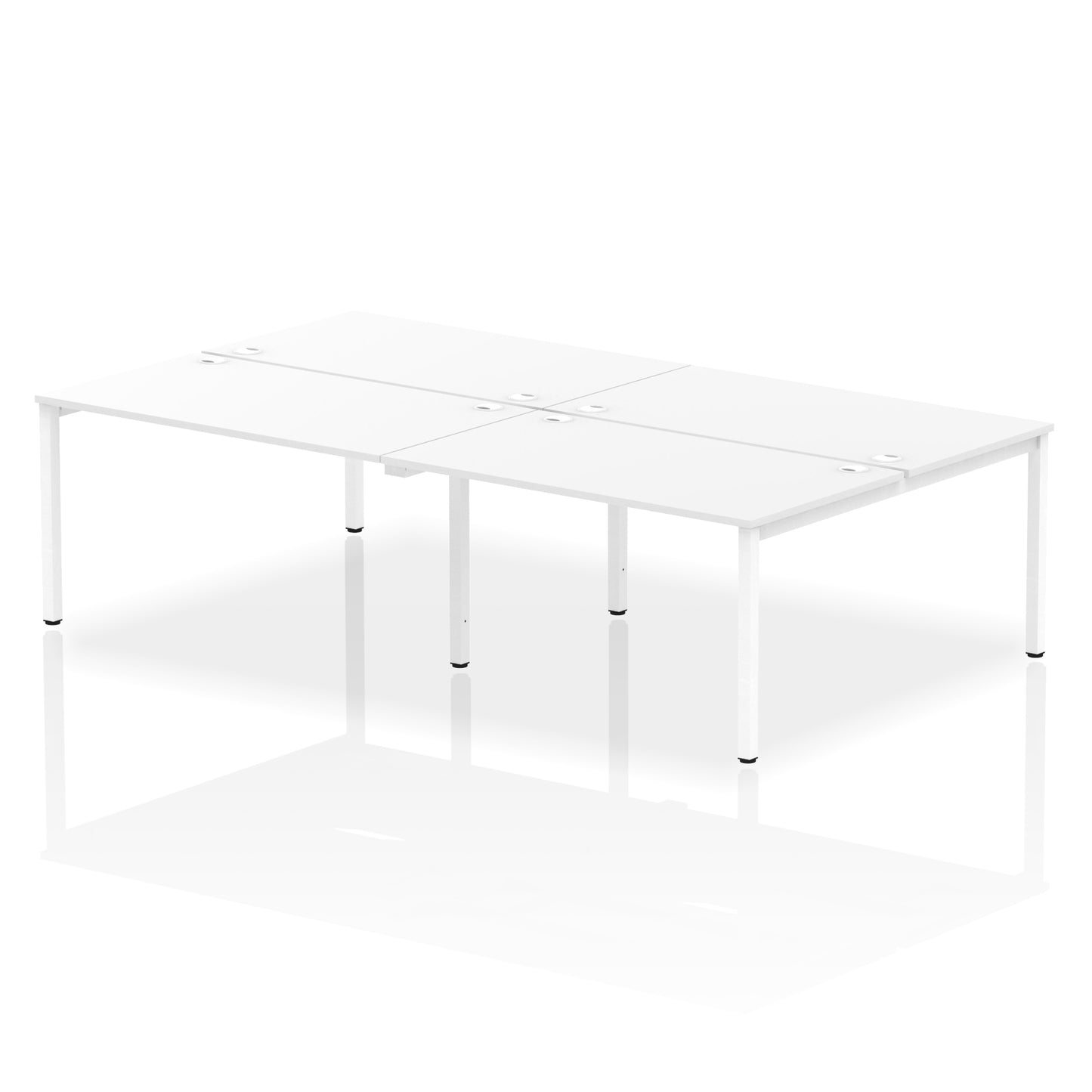 Impulse B2B Bench Desk - 4 Person - 2400mm, 2800mm, 3200mm, 3600mm - Multiple Colour Options