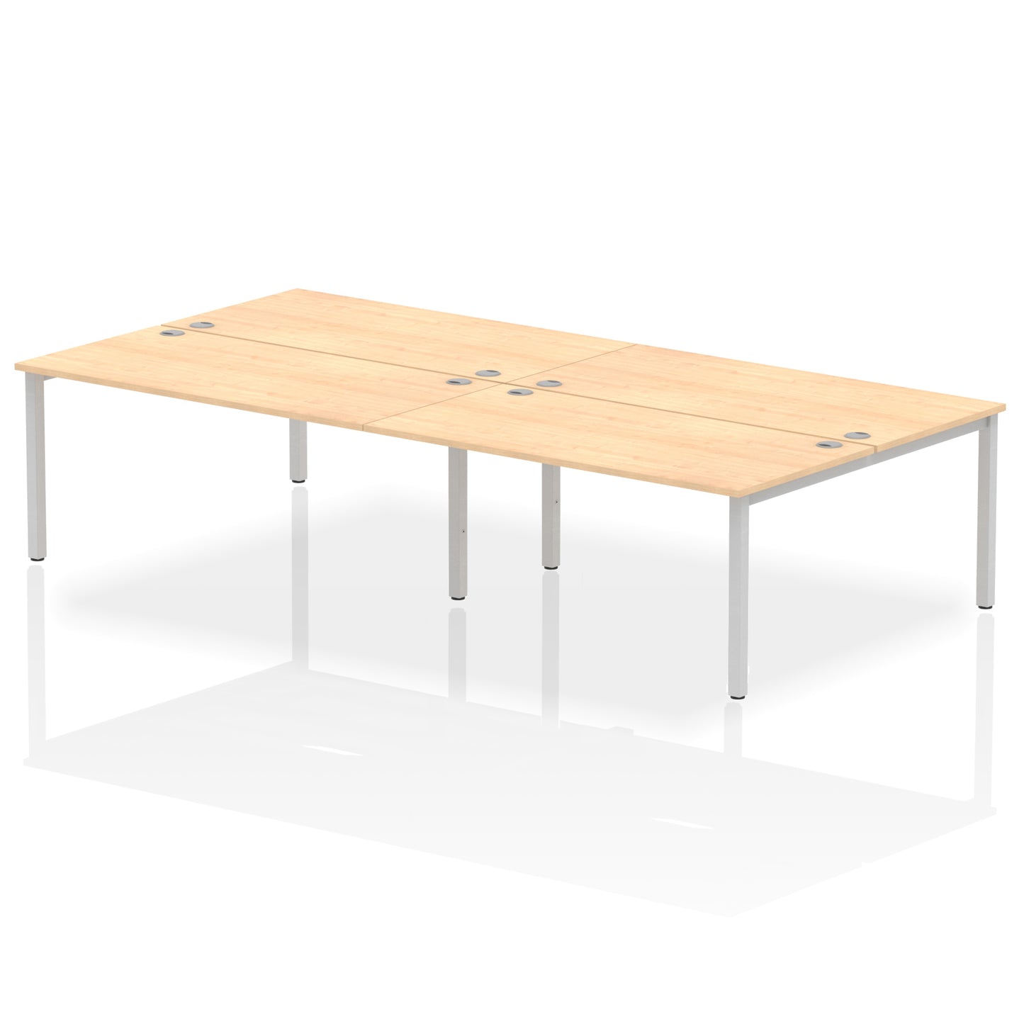 Impulse B2B Bench Desk - 4 Person - 2400mm, 2800mm, 3200mm, 3600mm - Multiple Colour Options
