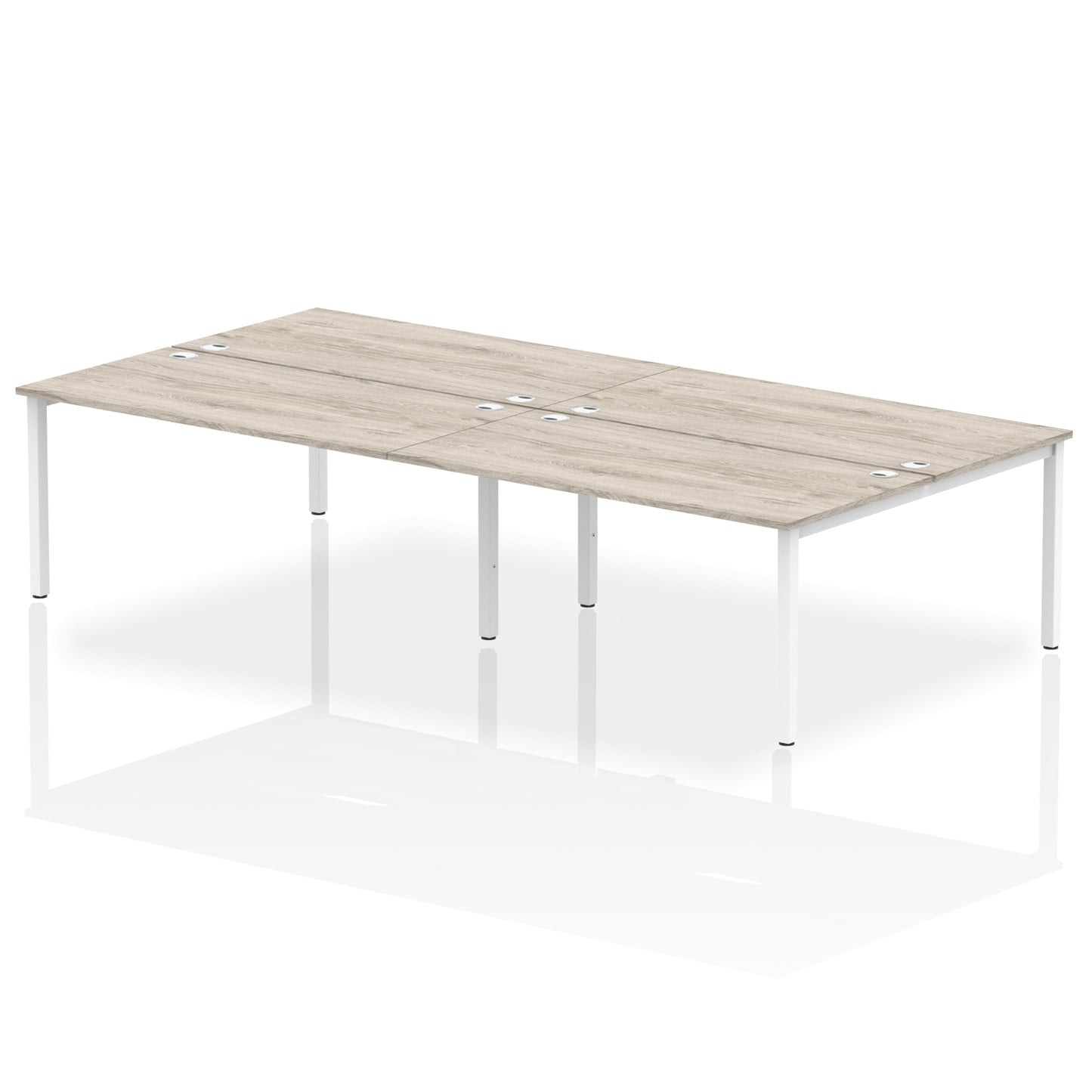 Impulse B2B Bench Desk - 4 Person - 2400mm, 2800mm, 3200mm, 3600mm - Multiple Colour Options