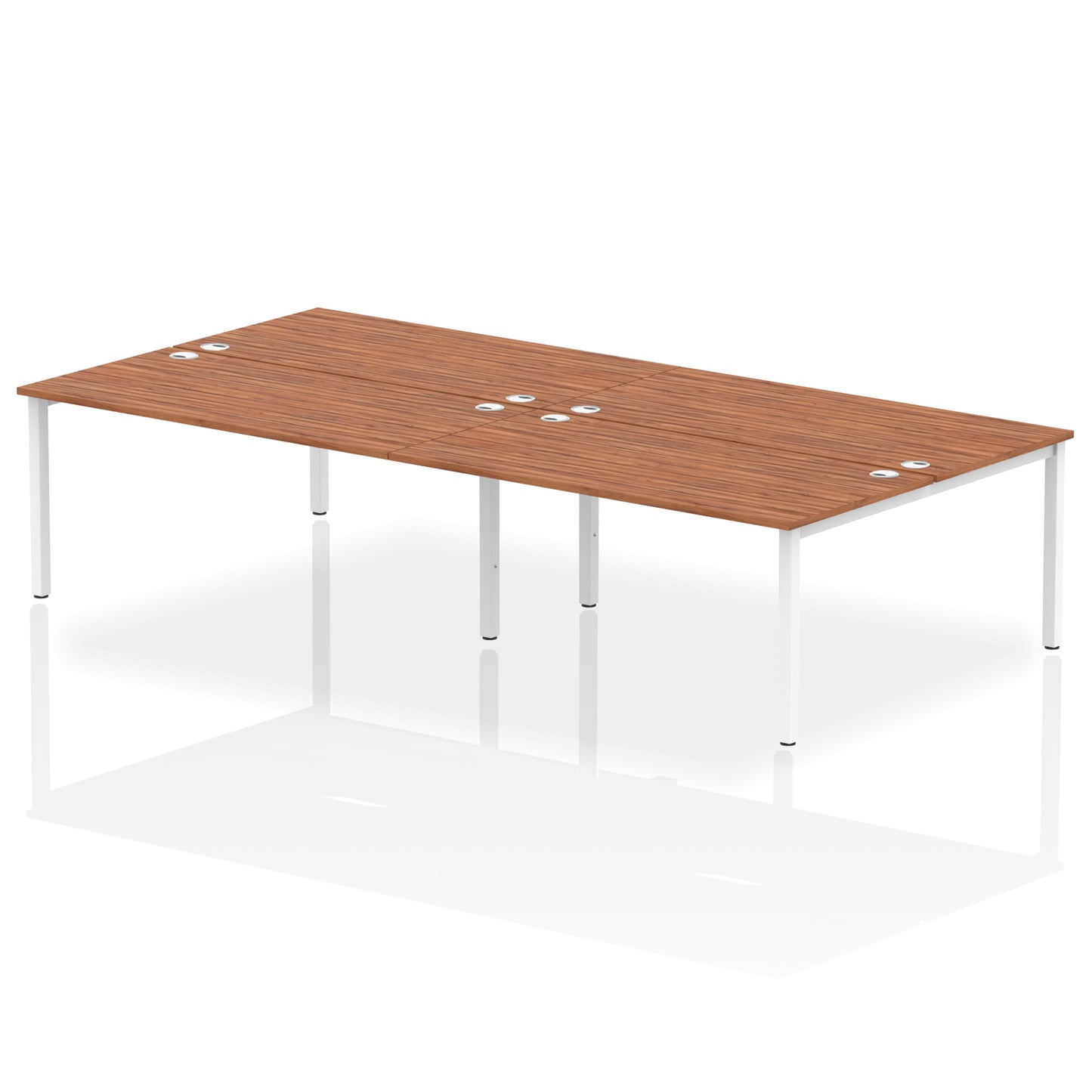 Impulse B2B Bench Desk - 4 Person - 2400mm, 2800mm, 3200mm, 3600mm - Multiple Colour Options