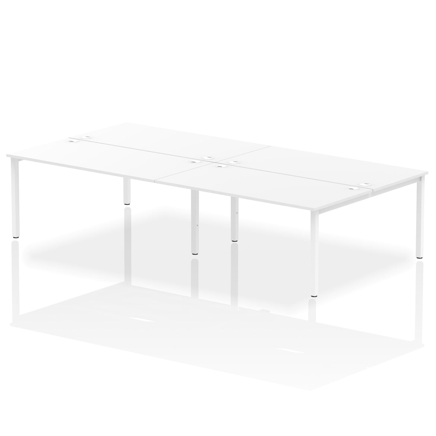Impulse B2B Bench Desk - 4 Person - 2400mm, 2800mm, 3200mm, 3600mm - Multiple Colour Options