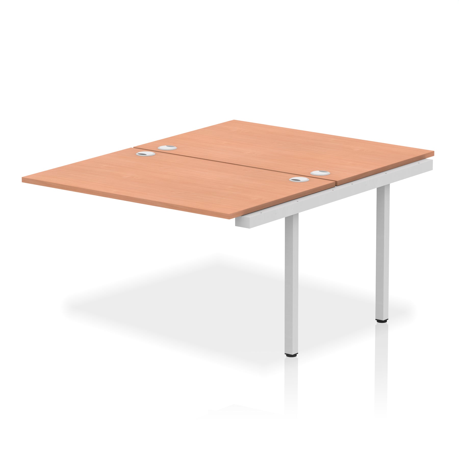 Impulse B2B Bench Desk - 2 Person Extension Kit - 1200mm, 1400mm, 1600mm, 1800mm - Multiple Colour Options UK