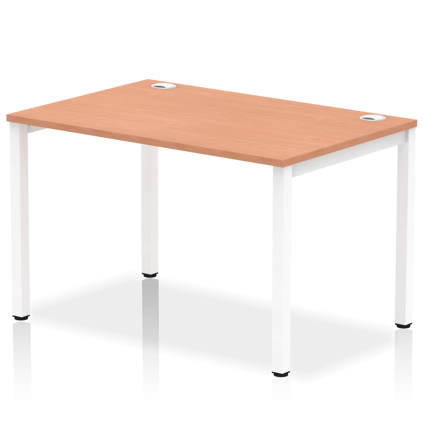 Impulse Single Starter Bench Desk - 1200mm, 1400mm, 1600mm, 1800mm - Multiple Colour Options