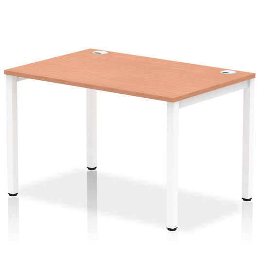 Impulse Single Starter Bench Desk - 1200mm, 1400mm, 1600mm, 1800mm - Multiple Colour Options