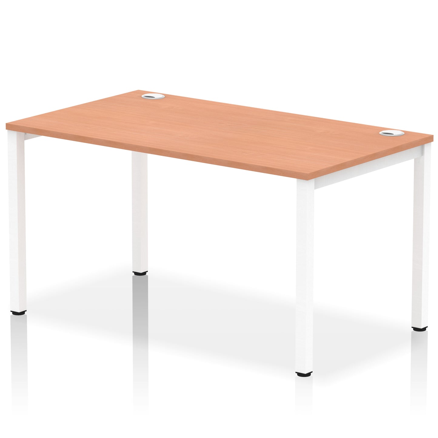 Impulse Single Starter Bench Desk - 1200mm, 1400mm, 1600mm, 1800mm - Multiple Colour Options