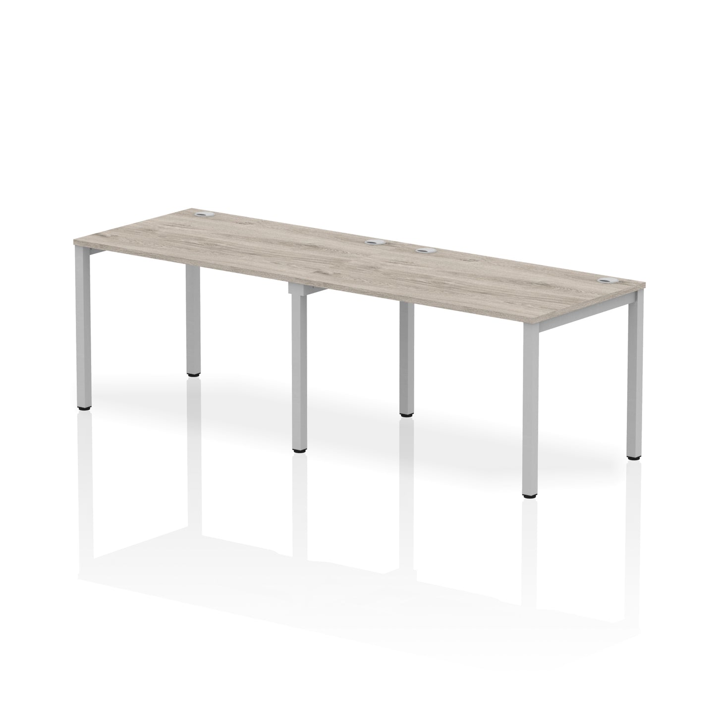 Impulse Single Row Bench Desk - 2 Person - 2400mm, 2800mm, 3200mm, 3600mm - Multiple Colour Options