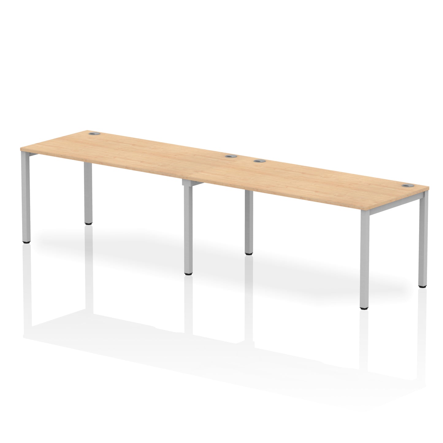 Impulse Single Row Bench Desk - 2 Person - 2400mm, 2800mm, 3200mm, 3600mm - Multiple Colour Options