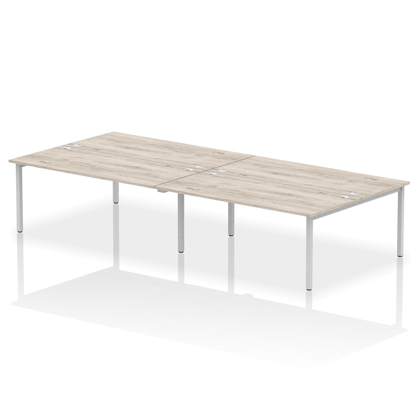 Impulse B2B Bench Desk - 4 Person - 2400mm, 2800mm, 3200mm, 3600mm - Multiple Colour Options