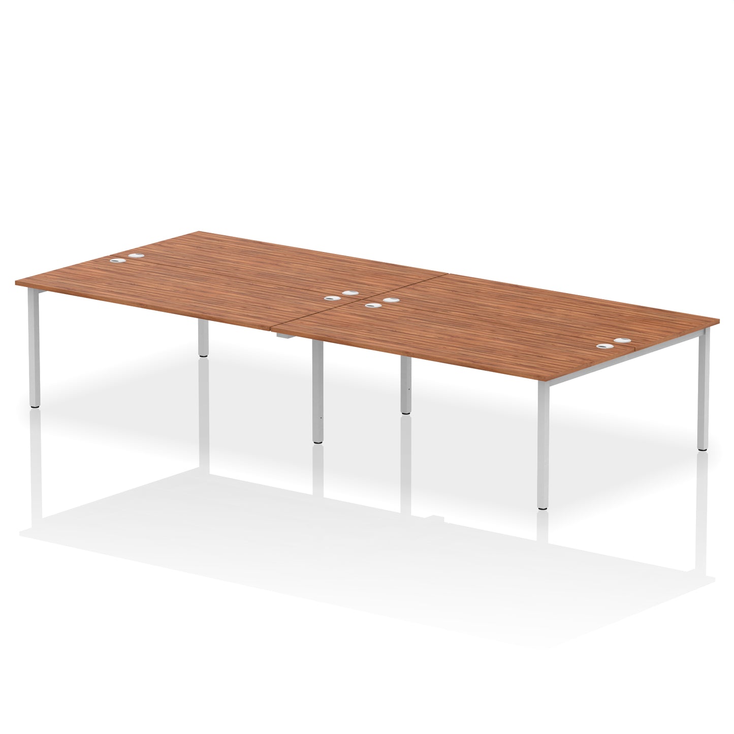 Impulse B2B Bench Desk - 4 Person - 2400mm, 2800mm, 3200mm, 3600mm - Multiple Colour Options