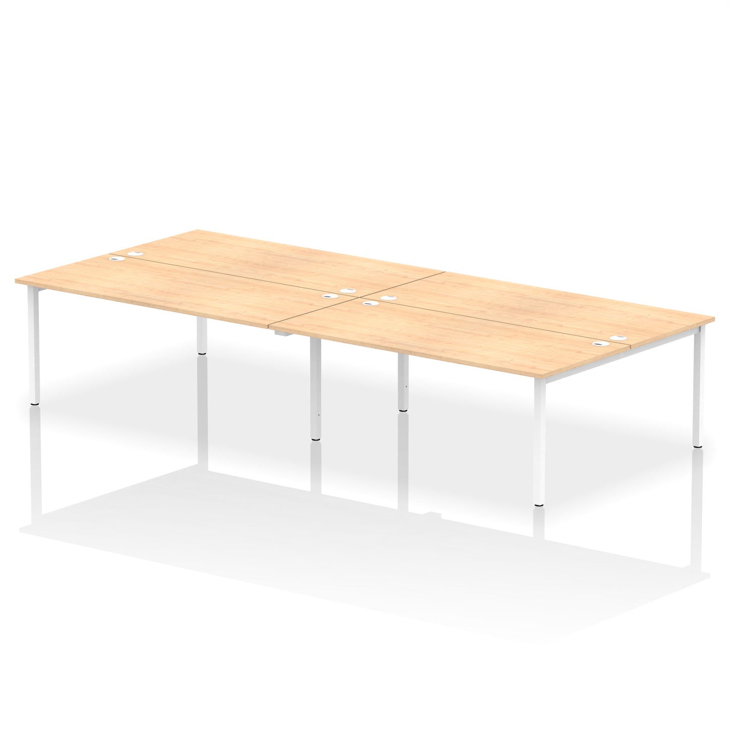 Impulse B2B Bench Desk - 4 Person - 2400mm, 2800mm, 3200mm, 3600mm - Multiple Colour Options
