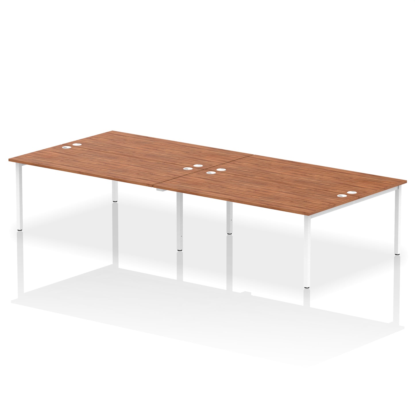 Impulse B2B Bench Desk - 4 Person - 2400mm, 2800mm, 3200mm, 3600mm - Multiple Colour Options