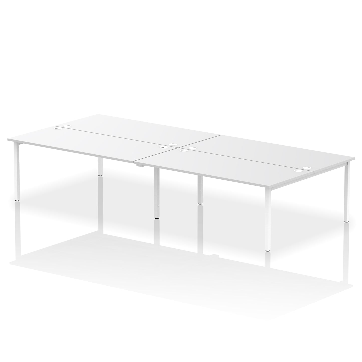 Impulse B2B Bench Desk - 4 Person - 2400mm, 2800mm, 3200mm, 3600mm - Multiple Colour Options