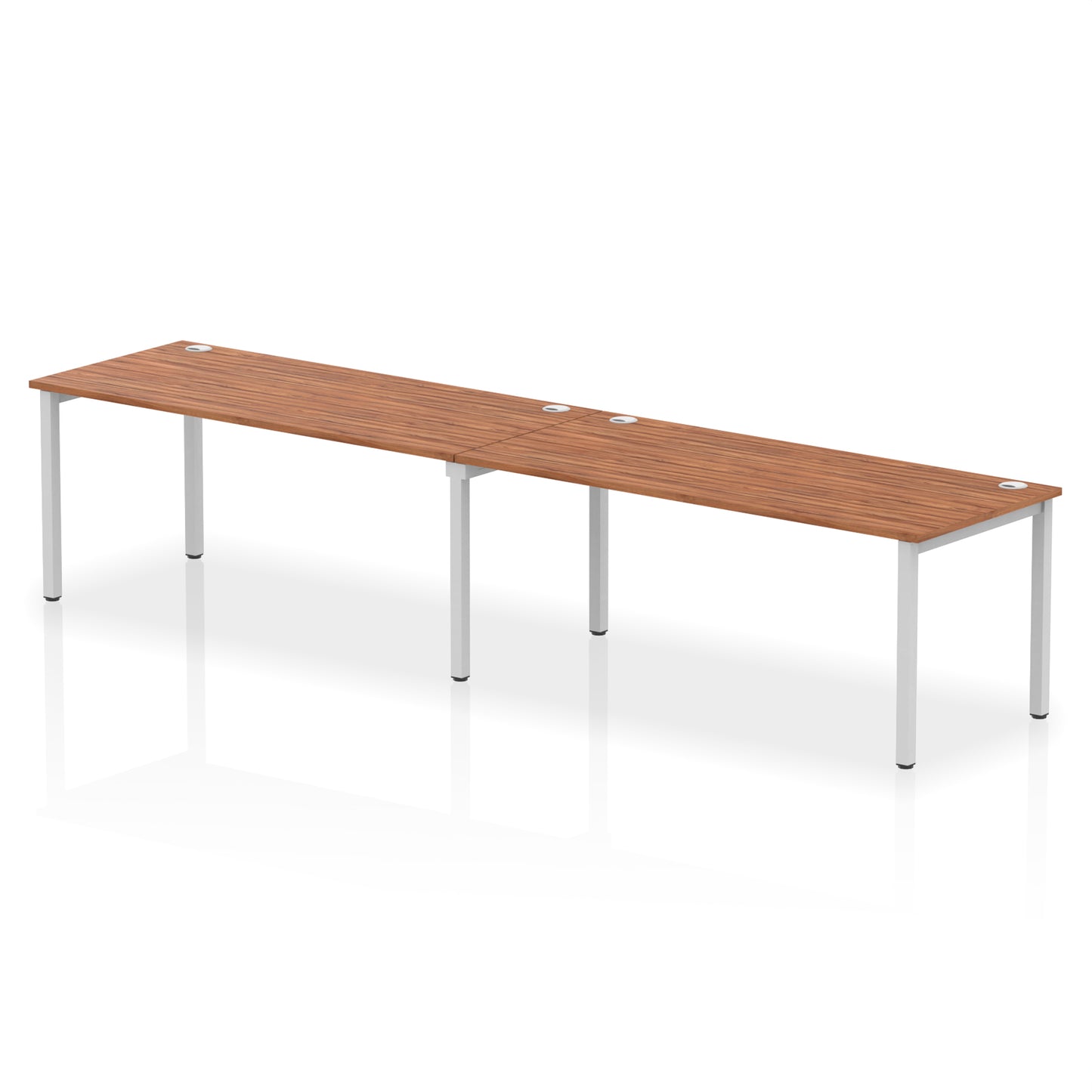 Impulse Single Row Bench Desk - 2 Person - 2400mm, 2800mm, 3200mm, 3600mm - Multiple Colour Options