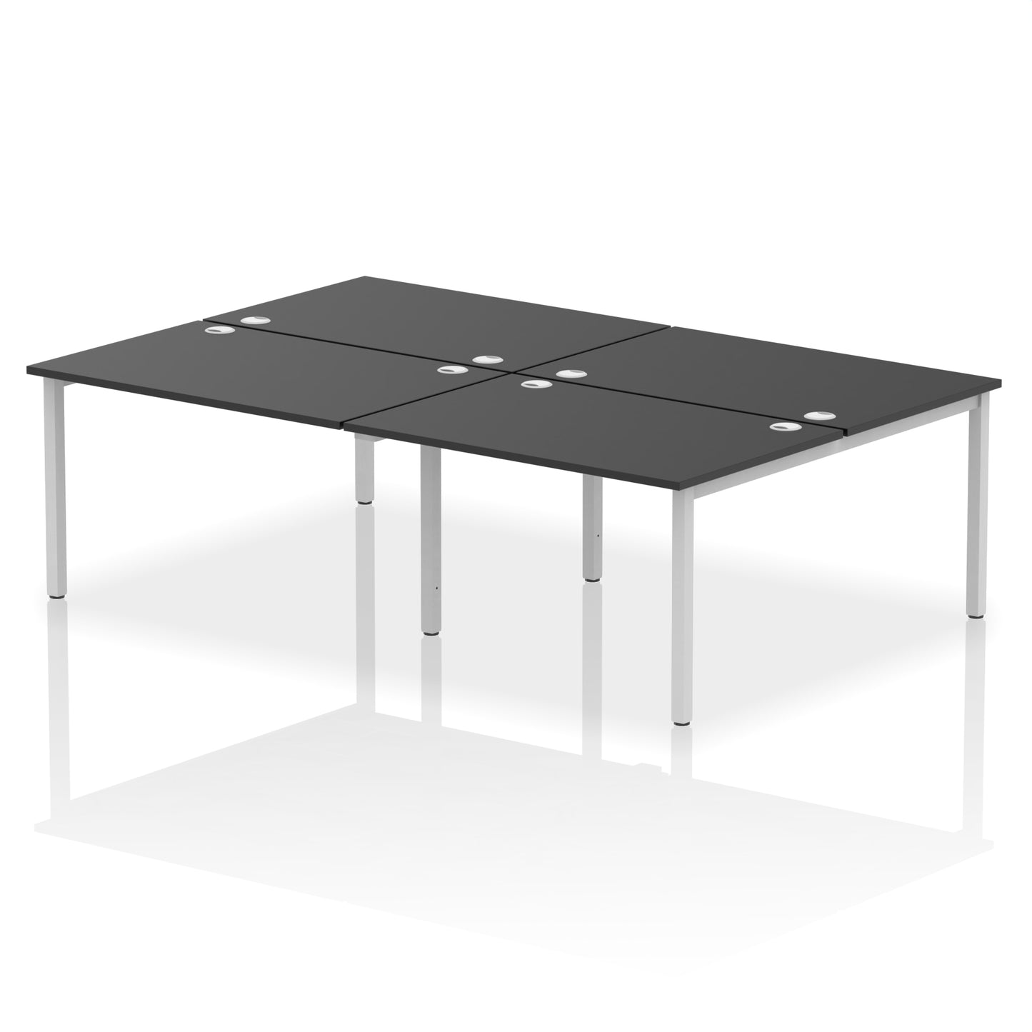 Impulse B2B Bench Desk - 4 Person - 2400mm, 2800mm, 3200mm, 3600mm - Multiple Colour Options