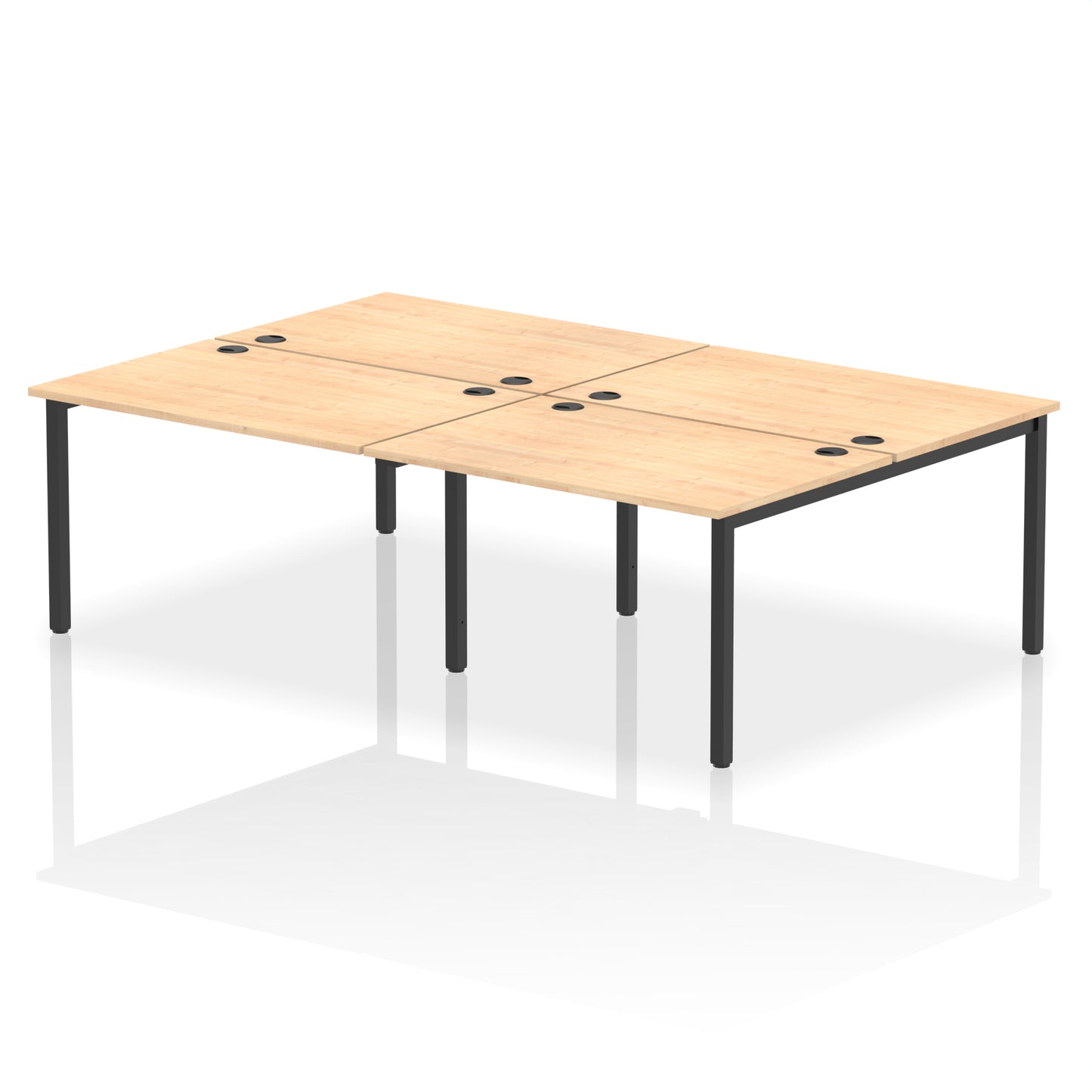 Impulse B2B Bench Desk - 4 Person - 2400mm, 2800mm, 3200mm, 3600mm - Multiple Colour Options