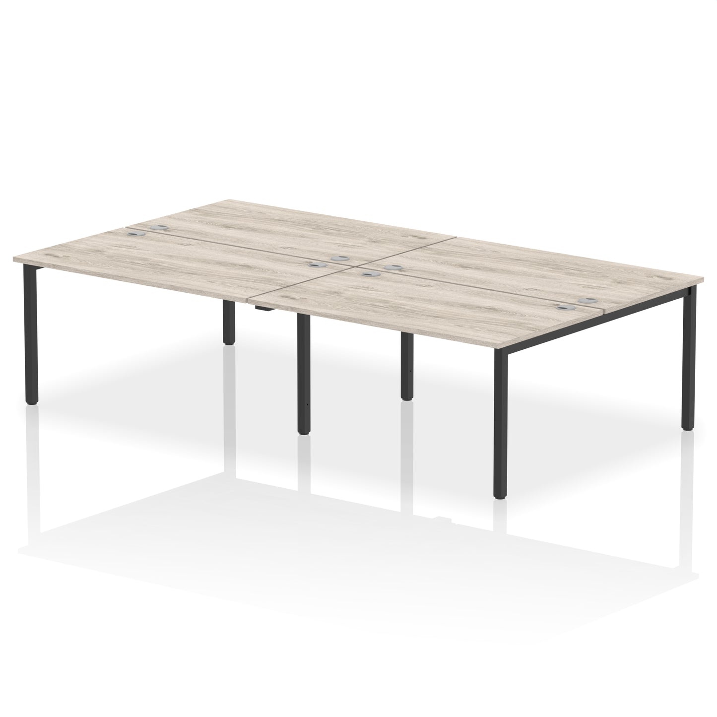 Impulse B2B Bench Desk - 4 Person - 2400mm, 2800mm, 3200mm, 3600mm - Multiple Colour Options