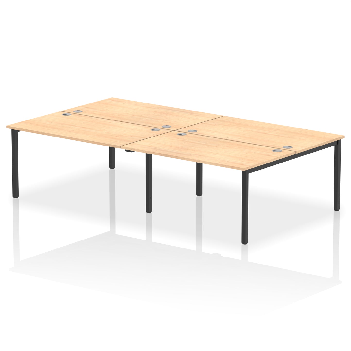 Impulse B2B Bench Desk - 4 Person - 2400mm, 2800mm, 3200mm, 3600mm - Multiple Colour Options