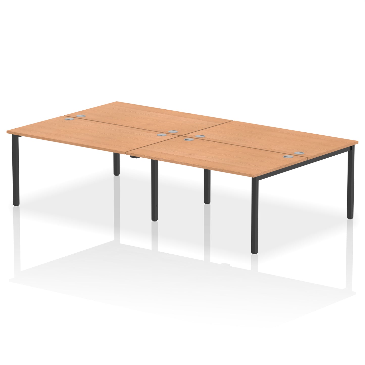 Impulse B2B Bench Desk - 4 Person - 2400mm, 2800mm, 3200mm, 3600mm - Multiple Colour Options