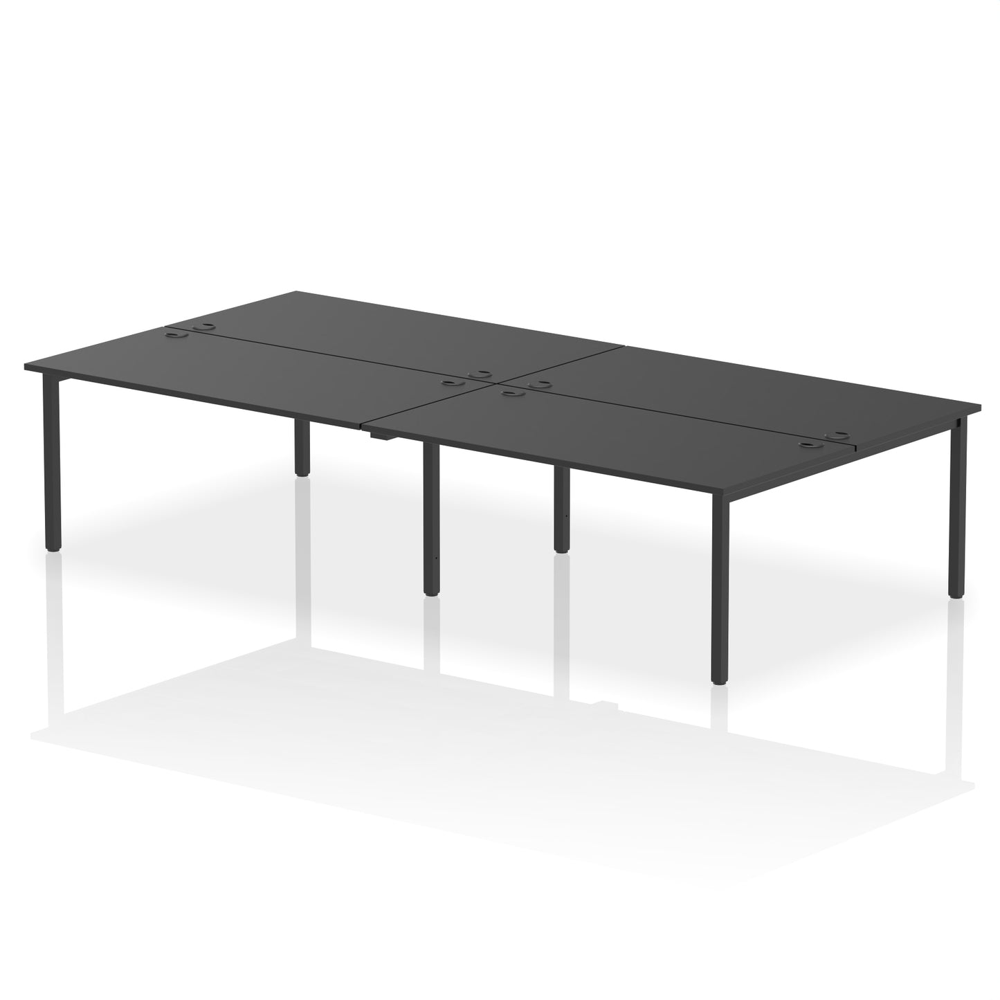 Impulse B2B Bench Desk - 4 Person - 2400mm, 2800mm, 3200mm, 3600mm - Multiple Colour Options