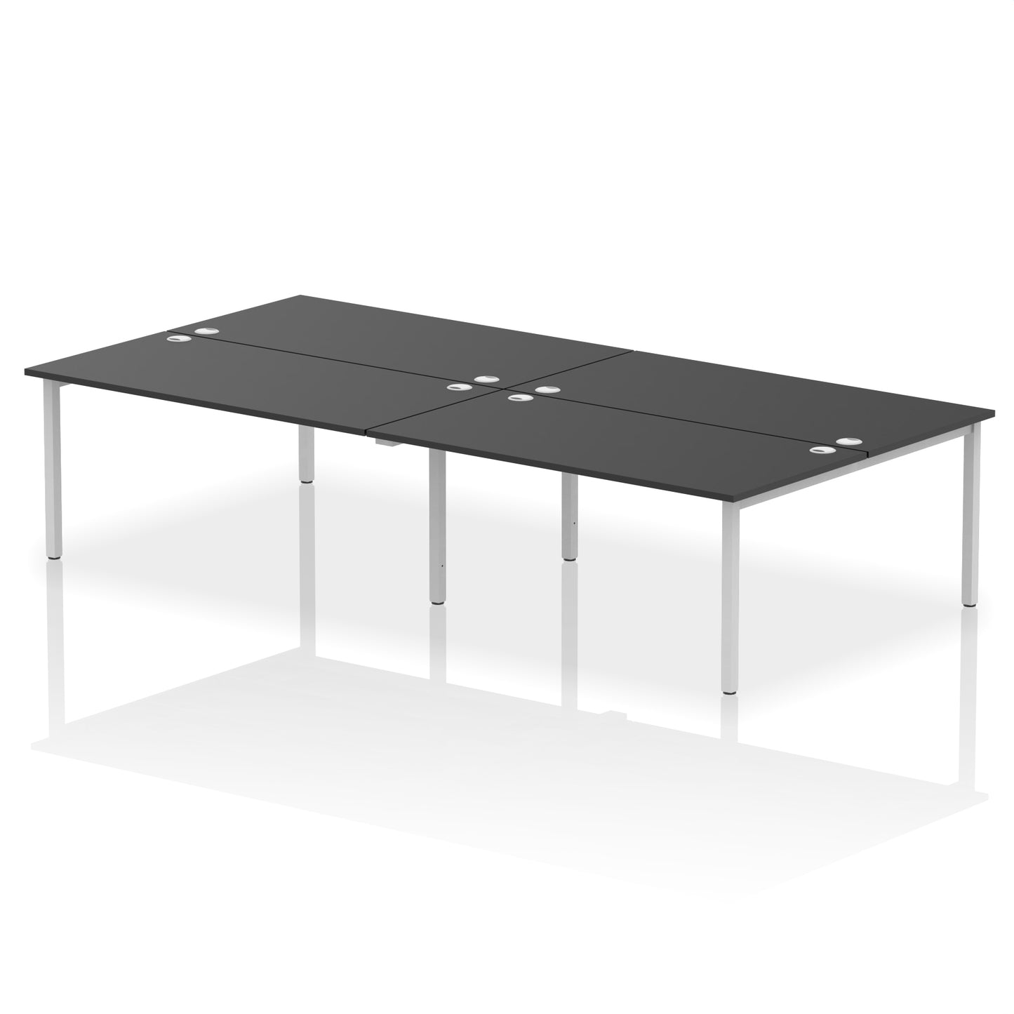 Impulse B2B Bench Desk - 4 Person - 2400mm, 2800mm, 3200mm, 3600mm - Multiple Colour Options