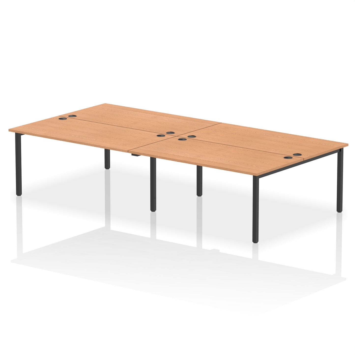 Impulse B2B Bench Desk - 4 Person - 2400mm, 2800mm, 3200mm, 3600mm - Multiple Colour Options