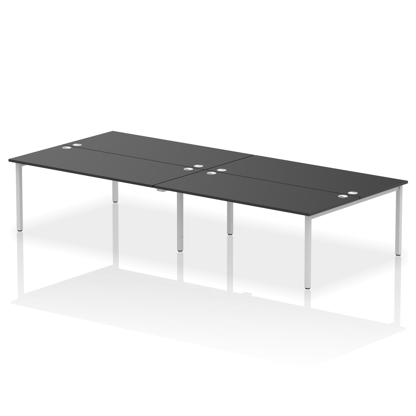 Impulse B2B Bench Desk - 4 Person - 2400mm, 2800mm, 3200mm, 3600mm - Multiple Colour Options