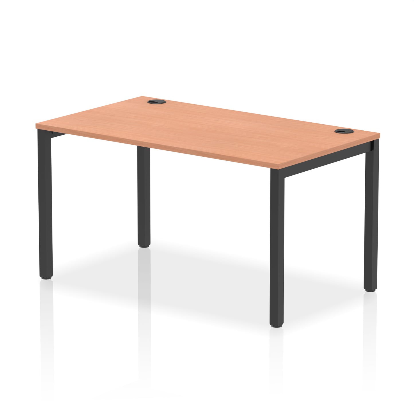 Impulse Single Starter Bench Desk - 1200mm, 1400mm, 1600mm, 1800mm - Multiple Colour Options