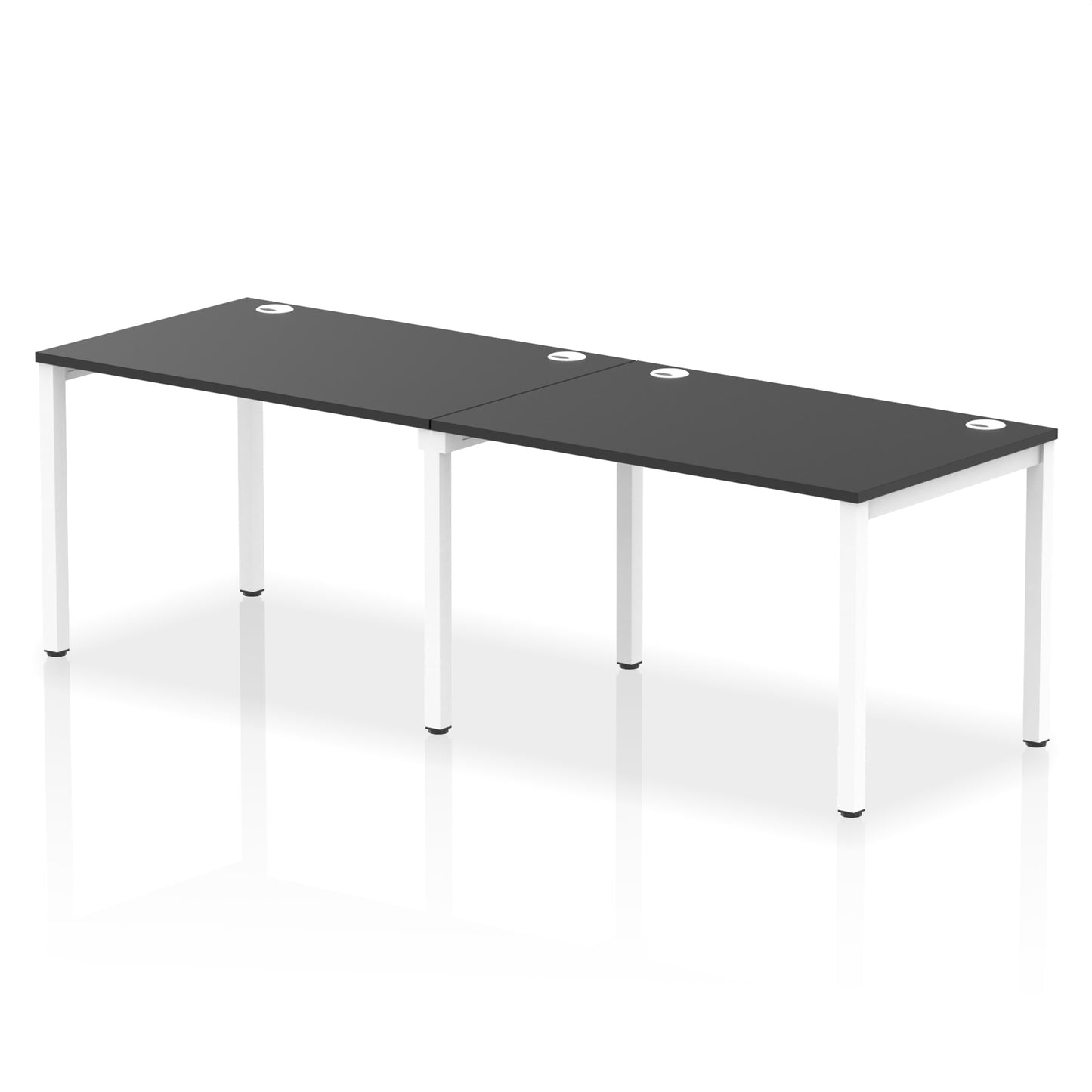 Impulse Single Row Bench Desk - 2 Person - 2400mm, 2800mm, 3200mm, 3600mm - Multiple Colour Options