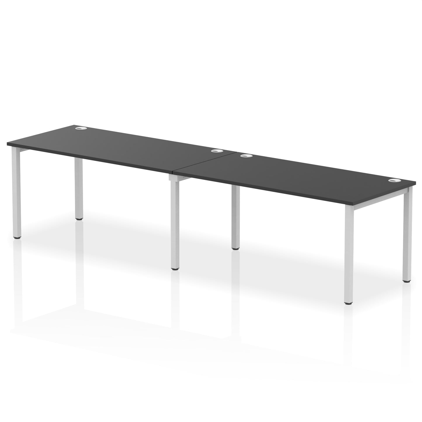 Impulse Single Row Bench Desk - 2 Person - 2400mm, 2800mm, 3200mm, 3600mm - Multiple Colour Options