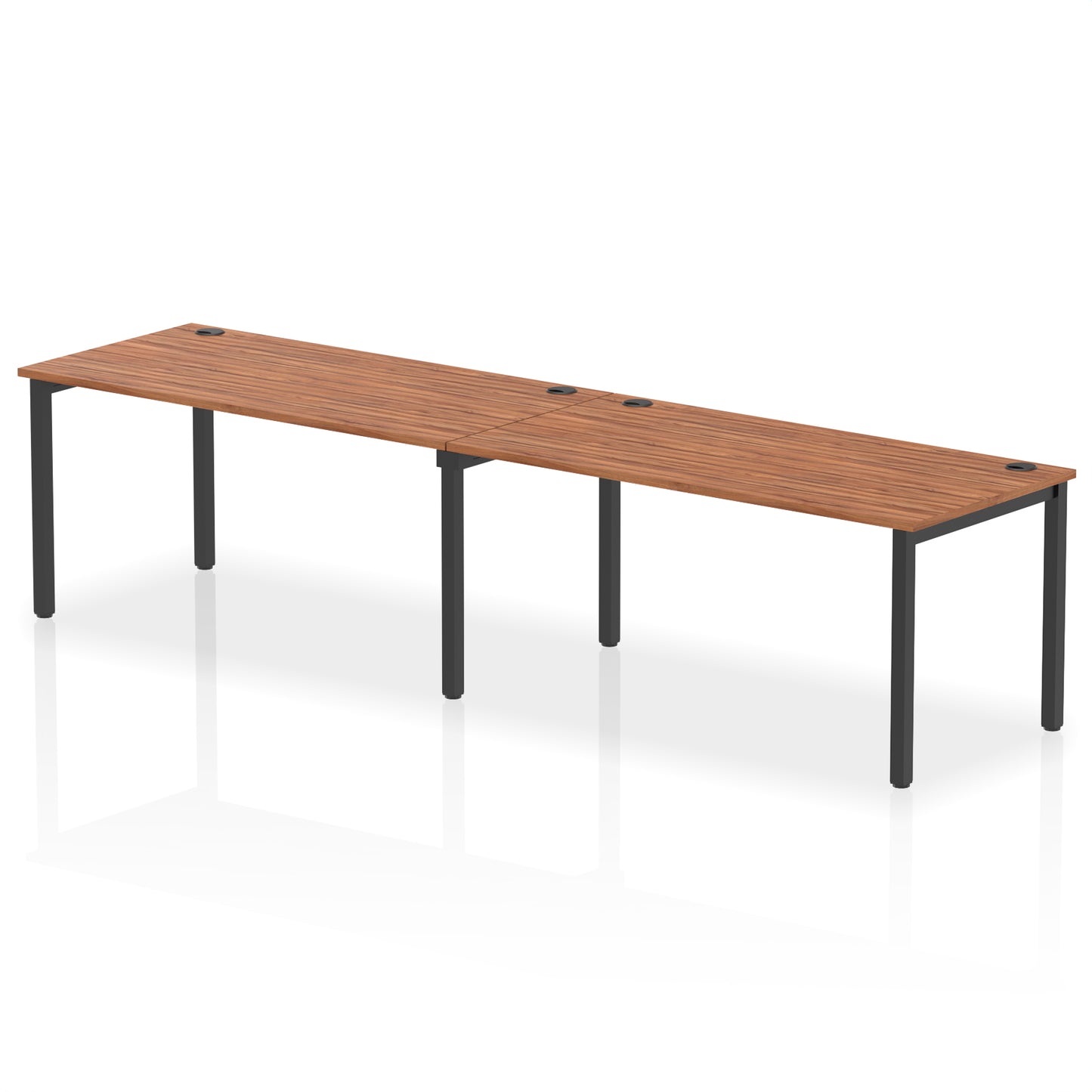 Impulse Single Row Bench Desk - 2 Person - 2400mm, 2800mm, 3200mm, 3600mm - Multiple Colour Options