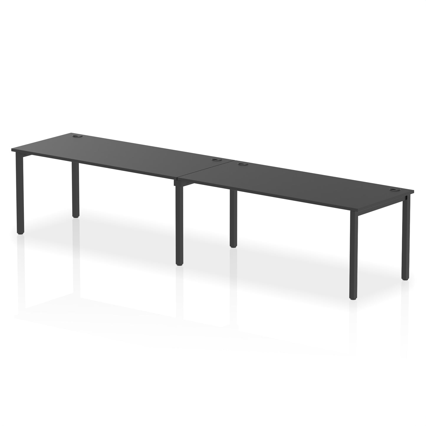 Impulse Single Row Bench Desk - 2 Person - 2400mm, 2800mm, 3200mm, 3600mm - Multiple Colour Options