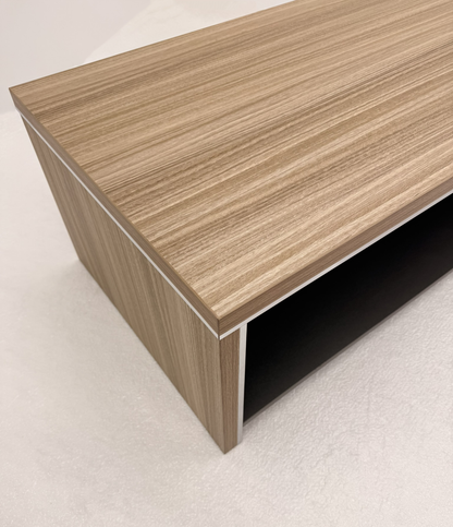 Modern Executive Golden Oak Rectangle Coffee Table - 1200mm - PM02-F0112